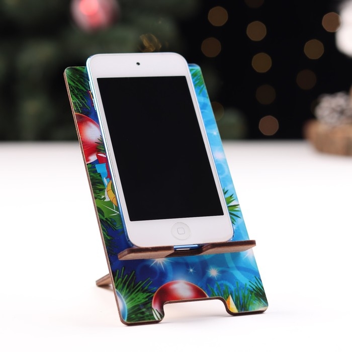 Подставка под телефон Подставка под телефон "Здоровья в Новом Году!" символ года, пряник