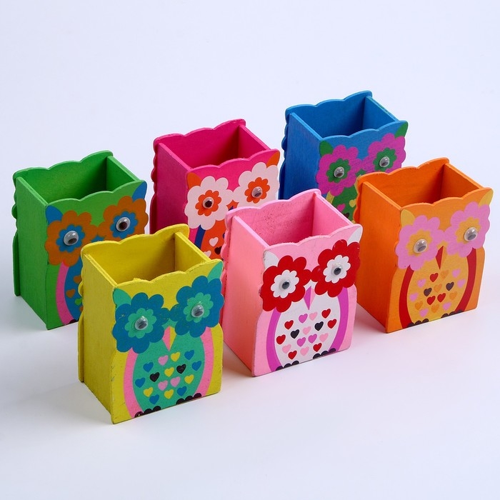 Карандашница &laquo;Совушки&raquo;, МИКС