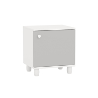 Тумба прикроватная МИЛАНА, Белый Серый, опора массив березы, 450 х 372 х 480 Тумба прикроватная МИЛАНА, Белый Серый, опора массив березы, 450 х 372 х 480
