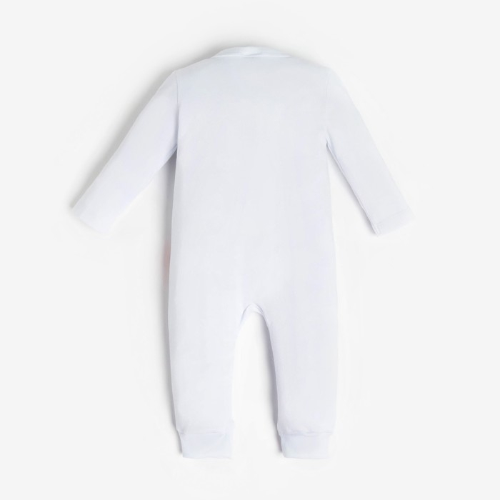 Комбинезон Крошка Я &laquo;Новогодние зверята&raquo;, рост 62-68 см, цвет белый