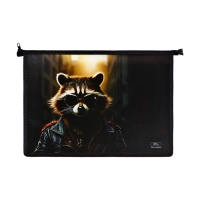 Папка д/труда А4 молния сверху пластик ПТР-22 Calligrata мал "Енот" Папка д/труда А4 молния сверху пластик ПТР-22 Calligrata мал "Енот"