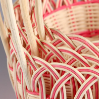 Набор корзин, 3 шт, 23&times;12/38 см, 21&times;11/37 см, 19&times;10/36 см, ротанг