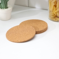 Набор подставок под горячее Доляна, 4 шт, d=10 см Набор подставок под горячее Доляна, 4 шт, d=10 см