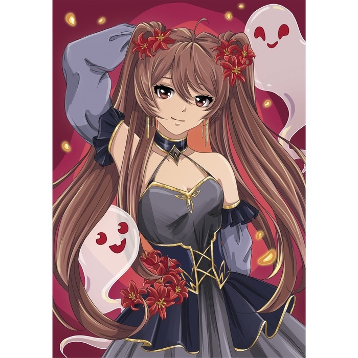 Алмазная мозаика с частичным заполнением на холсте «Красный цветок», 20 х 30 см Алмазная мозаика с частичным заполнением на холсте «Красный цветок», 20 х 30 см