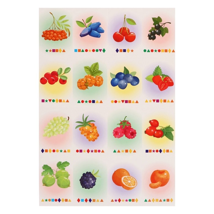 Магнитный набор &laquo;Буквы прилипалы. Фрукты&raquo;