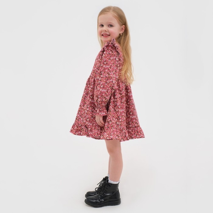 Платье детское KAFTAN "Цветы", р. 36 (134-140), розовый
