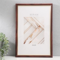 Фоторамка пластик "МИРАМ" 20х30 см бук с золотом (пластиковый экран) Фоторамка пластик "МИРАМ" 20х30 см бук с золотом (пластиковый экран)