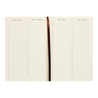 Ежедневник недатированный A5, 160 листов, deVENTE.Klint, твёрдая обложка из искусственной кожи с поролоном, кремовый блок 70 г/м2, коричневый