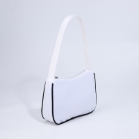 Сумка молодёжная на молнии, цвет белый