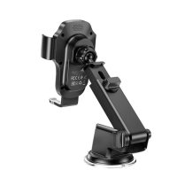 Автомобильный держатель Hoco HW3, беспроводная зарядка, 15 Вт, для 4.5-7.0 дюймов, чёрный Автомобильный держатель Hoco HW3, беспроводная зарядка, 15 Вт, для 4.5-7.0 дюймов, чёрный