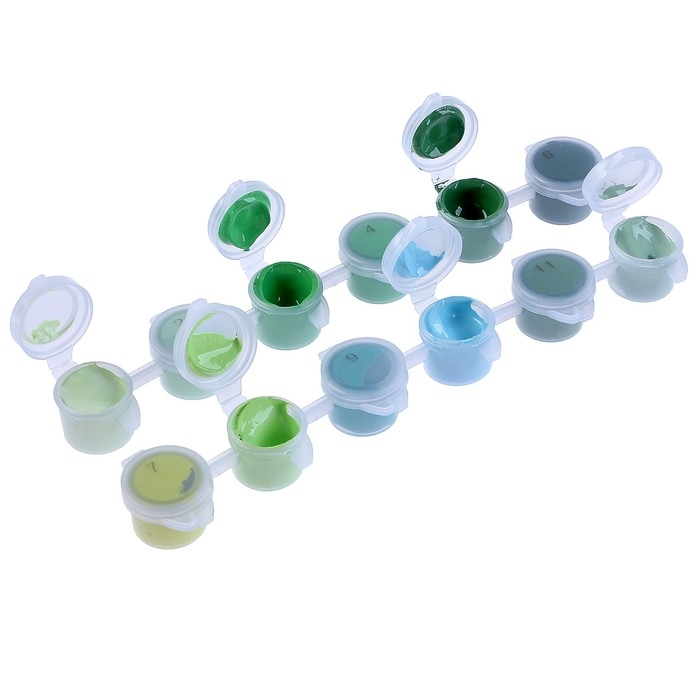 Набор акриловых красок &laquo;&lrm;Свежесть&raquo;&lrm;, 12 цветов