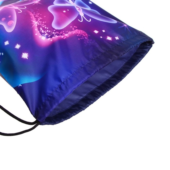 Мешок для обуви 420 х 340 мм, Calligrata МСО-5С, (мягкий полиэстер, плотность 210D), Мешок для обуви 420 х 340 мм, Calligrata МСО-5С, (мягкий полиэстер, плотность 210D), "Бабочки"