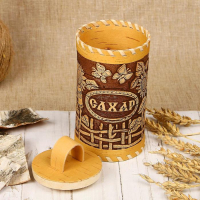 Туес «Подсолнухи», сахар, 8×17,5 см, береста Туес «Подсолнухи», сахар, 8×17,5 см, береста