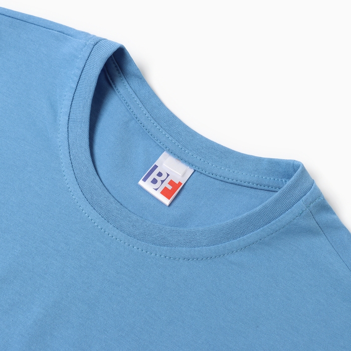 Футболка мужская, цвет голубой, размер 54