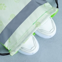 Мешок для обуви со светоотражающим элементом &laquo;Забавный котёнок&raquo; 30 х 40 см