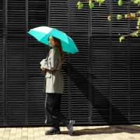 Зонт женский механический «Цветы», 8 спиц, d=95, цвет бирюзовый Зонт женский механический «Цветы», 8 спиц, d=95, цвет бирюзовый