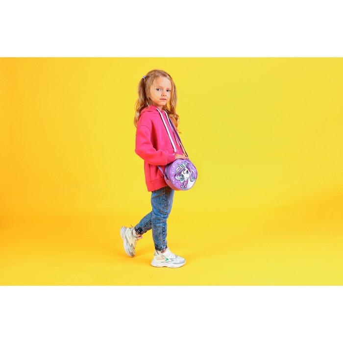 Сумка детская для девочки &laquo;Единорог&raquo;, круглой формы