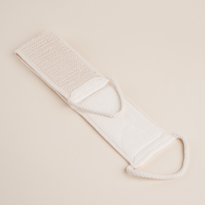 Мочалка - лента массажная SL Home &laquo;Ортика&raquo;, крапива, 60&times;10 см, цвет бежевый