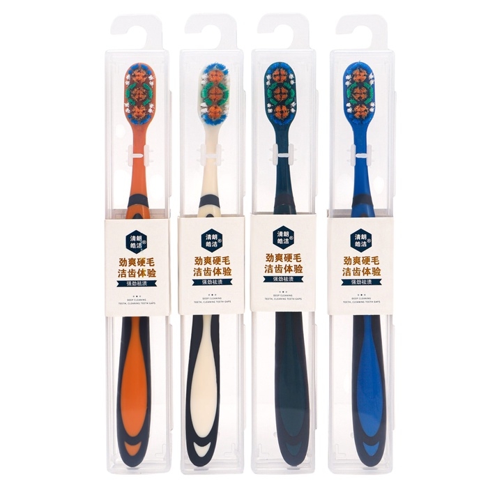 Зубная щетка с жесткой щетиной 360&deg;