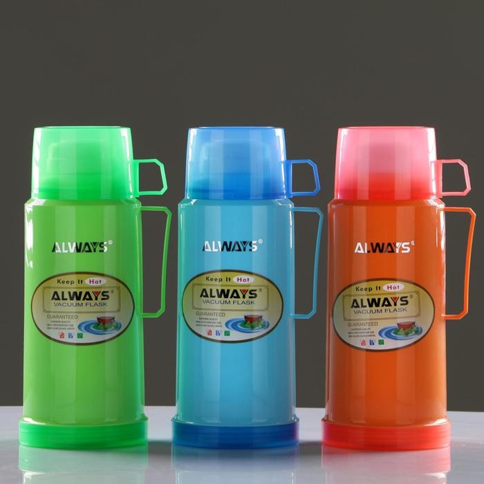 Термос 1 л, со стеклянной колбой, сохраняет тепло 8 ч, 13 х 28 см, микс Термос 1 л, со стеклянной колбой, сохраняет тепло 8 ч, 13 х 28 см, микс