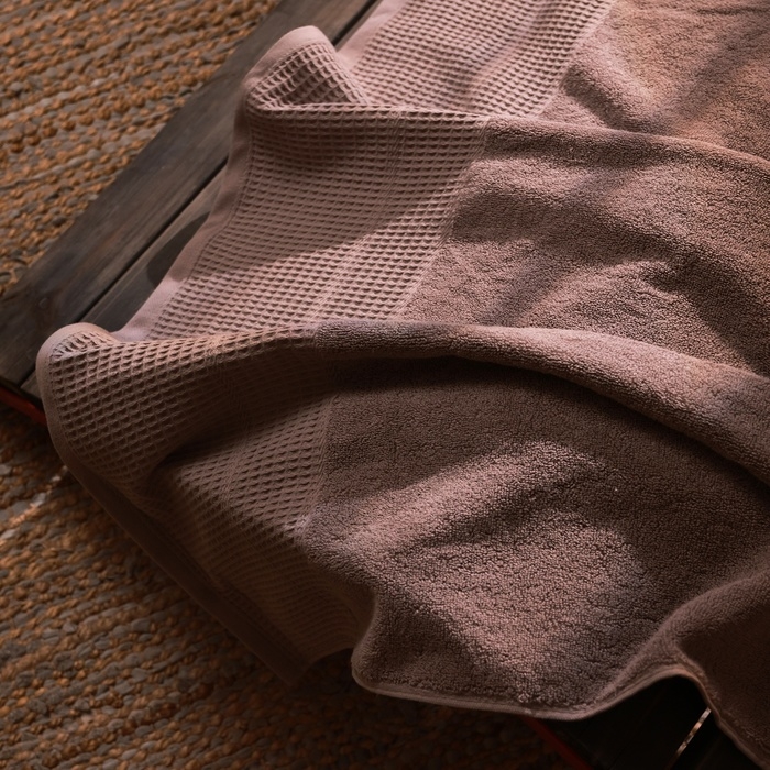 Полотенце махровое SL HOME: Waffle "Софт Мист" 100х180 см, 100% хлопок, 490 г/м2