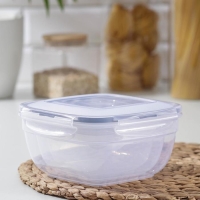 Набор ланч-боксов квадратных, 3 шт: 1, 7 л, 1 л, 0,6 л