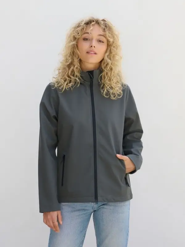 Куртка софтшелл с капюшоном женская Race Women, ярко-синяя (royal), размер S