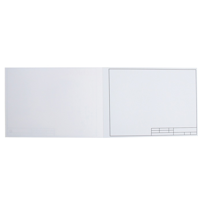 Альбом для черчения А4, 10 листов, блок 200 г/м&sup2;, на клею, ErichKrause, горизонтальная рамка