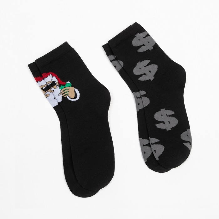 Набор новогодних мужских носков KAFTAN Набор новогодних мужских носков KAFTAN "Be rich" р. 41-44