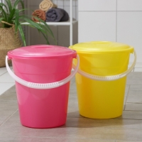 Ведро пищевое с крышкой &laquo;Евро&raquo;, 8 л, особопрочное, цвет МИКС