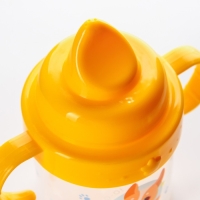 Поильник детский с твёрдым носиком «Собачка Лу», 140 мл., с ручками, цвет желтый Поильник детский с твёрдым носиком «Собачка Лу», 140 мл., с ручками, цвет желтый