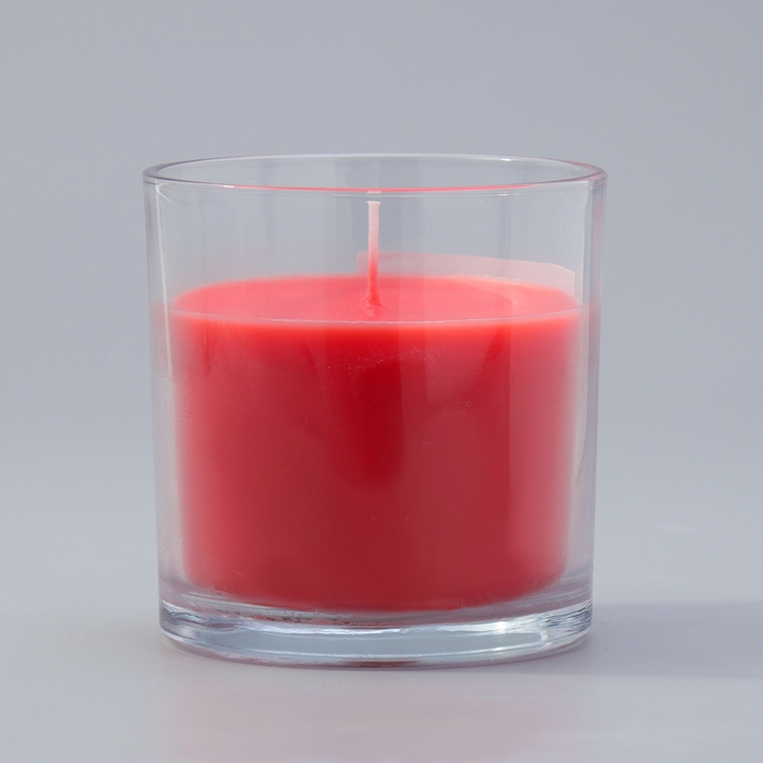 Свеча ГИГАНТ ароматическая в стакане Свеча ГИГАНТ ароматическая в стакане "Сладкая земляника", соевый воск, 10х10 см
