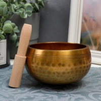 Поющая чаша металл "Точки" с резонатором 7,3х12х12 см Поющая чаша металл "Точки" с резонатором 7,3х12х12 см