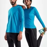 Футболка с длинным рукавом Sporty LSL Men ярко-бирюзовая, размер XXL