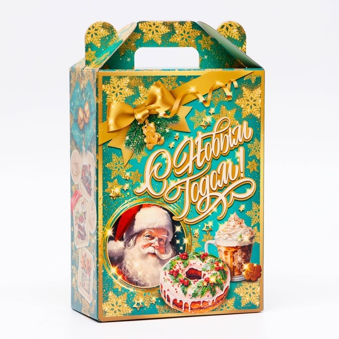 Новый год. Подарочная коробка новогодняя Вкус Детства 18,5 х 10 х 30,5 см. Новый год. Подарочная коробка новогодняя Вкус Детства 18,5 х 10 х 30,5 см.