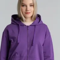 Толстовка на молнии с капюшоном Siverga 2.0, фиолетовая, размер 4XL