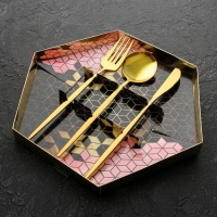 Набор столовых приборов: ложка, вилка и нож &laquo;Искусство наслаждения&raquo;.