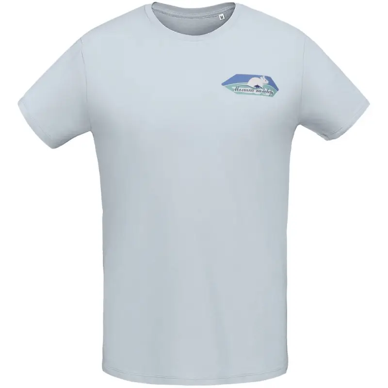 Футболка мужская «Мышка на севере», голубая, размер S Футболка мужская «Мышка на севере», голубая, размер S