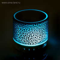 Портативная колонка Luazon LAB-04, с подсветкой, Bluetooth, USB, microSD, microUSB, МИКС Портативная колонка Luazon LAB-04, с подсветкой, Bluetooth, USB, microSD, microUSB, МИКС