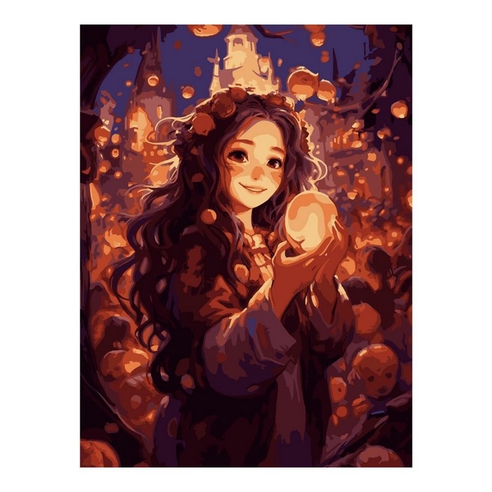 Картина по номерам &laquo;Фонарики&raquo;, на картоне, 28,5 &times; 38 см