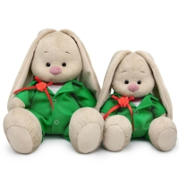 Мягкая игрушка &laquo;Зайка Ми&raquo;, в зелёном комбинезоне, 18 см