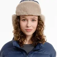 Шапка-ушанка Wasa, темно-синяя