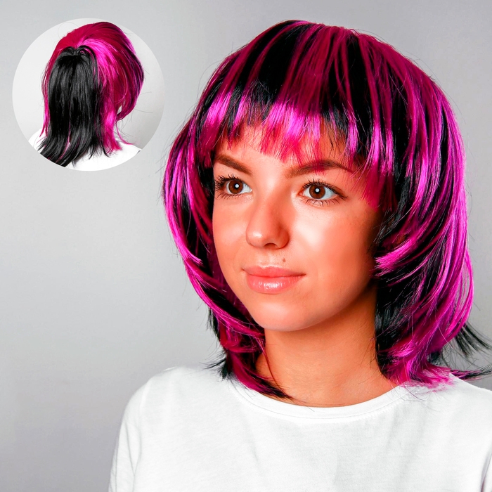 Карнавальный парик &laquo;Каре&raquo;, 100 г, 2 цвета МИКС