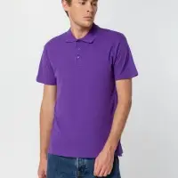 Рубашка поло мужская Summer 170 темно-фиолетовая, размер M