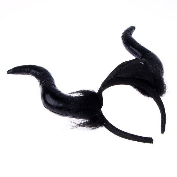 Карнавальный ободок «Дьявол», цвет чёрный Карнавальный ободок «Дьявол», цвет чёрный