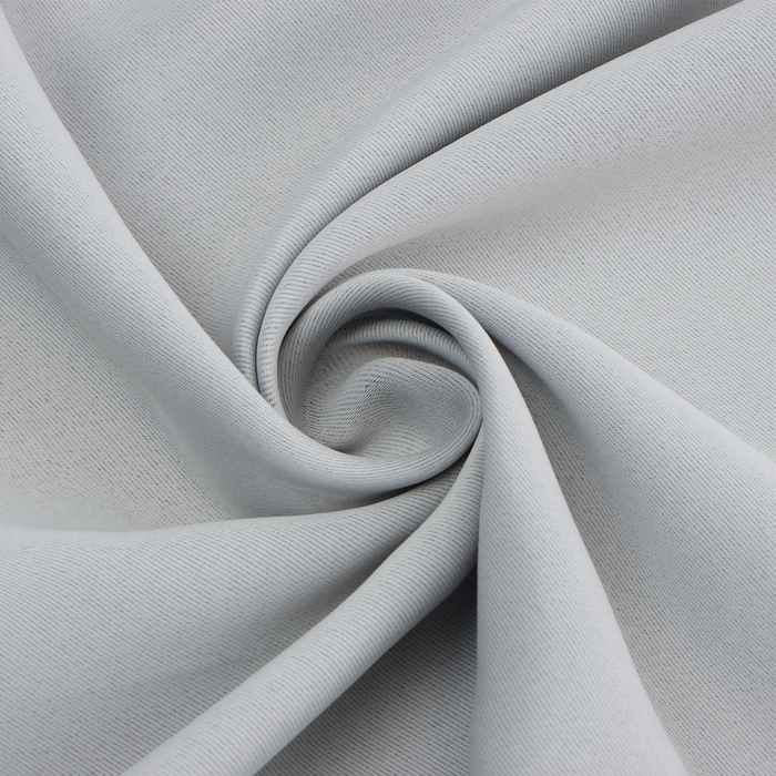 Штора портьерная Этель 270*300 см, цв.светло-серый, блэкаут, пл. 240 г/м2