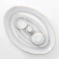 Сервиз столовый фарфоровый «Классик», 37 предметов, 4 вида тарелок Сервиз столовый фарфоровый «Классик», 37 предметов, 4 вида тарелок