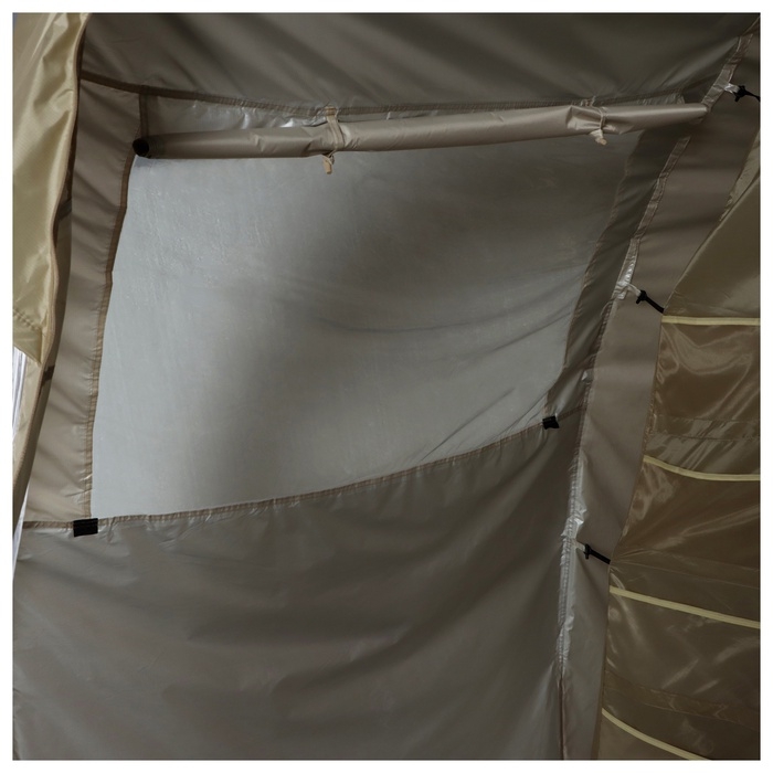 Палатка кемпинговая  размер (240+200)х240х190см, 4х местная