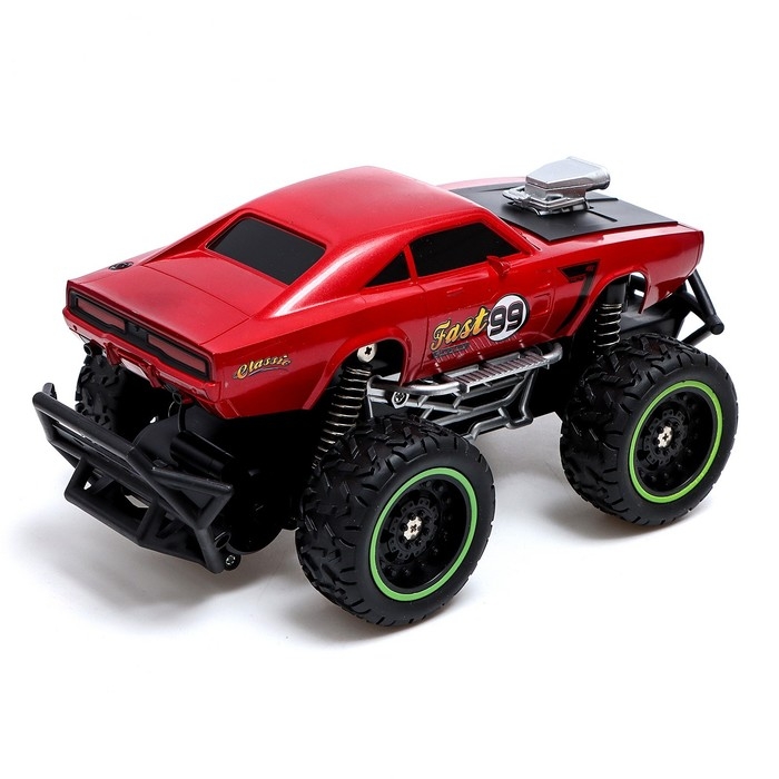 Машина радиоуправляемая &laquo;Бигфут&raquo;, работает от батареек, цвет красный