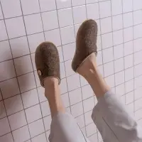 Домашние валенки Step, серо-коричневые (натуральные), размер 42